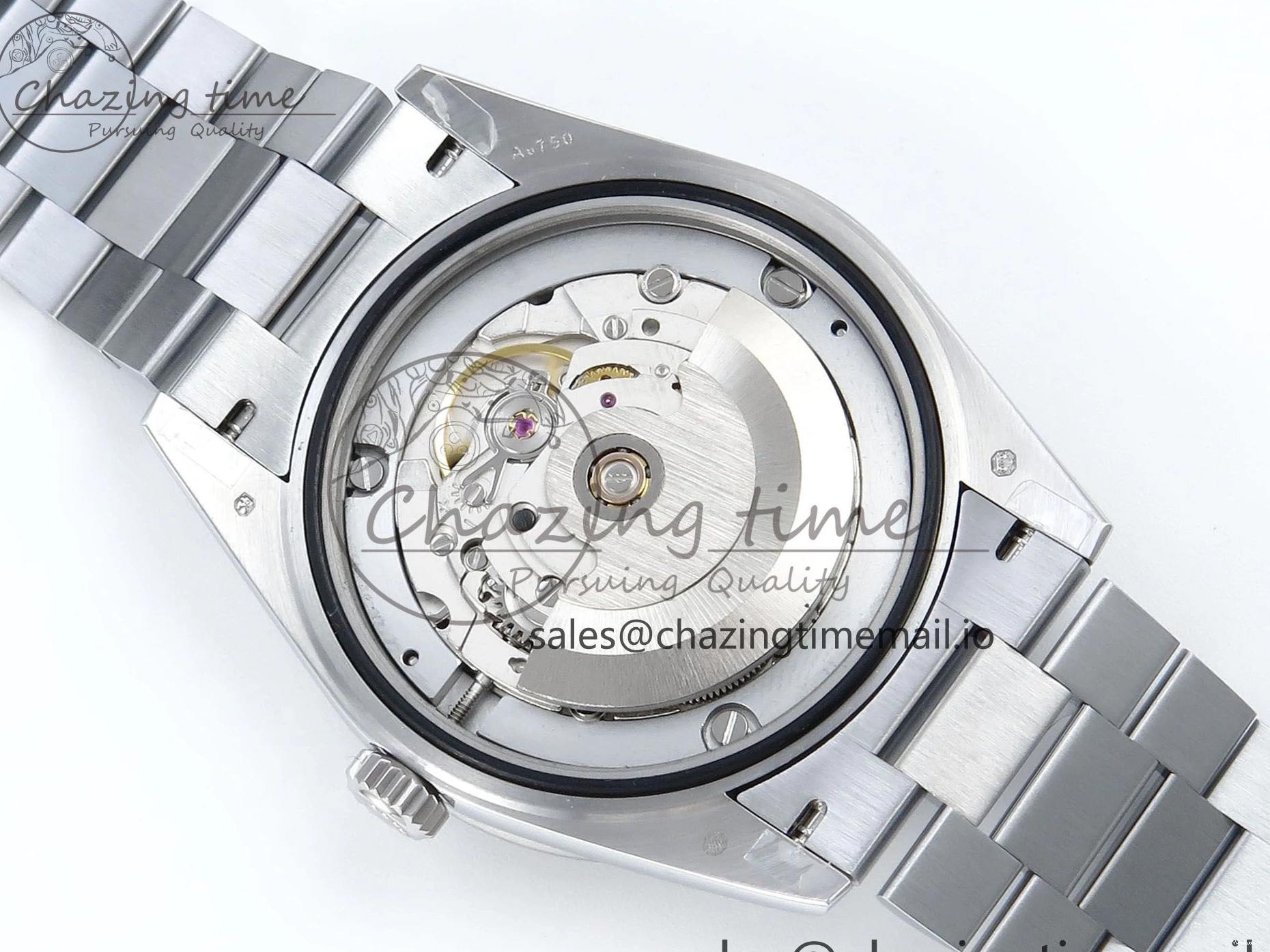 SS DayDate 1:1 Best Bezel QF A2836 40 Diamonds on Weight) Bracelet V5 (Gain Blue President Dial Diamonds Edition 0504